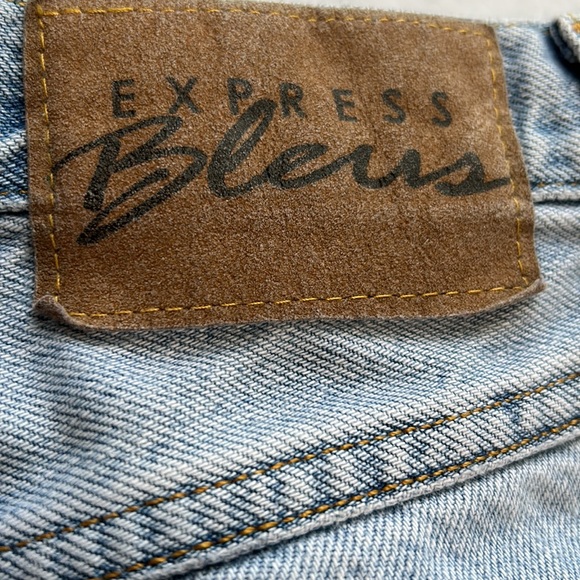 Vintage, Y2K, Express Bleus, Moda Flare, Light Blue Jeans, Size 5/6 - Picture 5 of 7